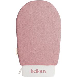 Helioux® Exfoliating Glove - Scrub Handschoen Washand - Voor Lichaam & Gezicht - Verwijderen Van Dode Huidcellen of Zelfbruiner - Roze - Pink