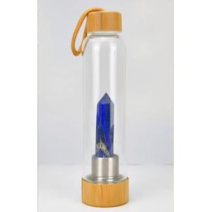 Wijsheid Edelsteenwaterfles Lapis Lazuli - Drinkfles - Waterfles - India - Sinterklaas Kerst