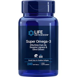 Life Extension - Super Omega-3 EPA/DHA - Visolie - 240 Kleine Softgel Capsules