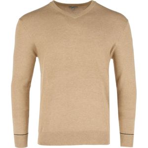 V-neck Sweater Mannen - Sand Melee - Maat L