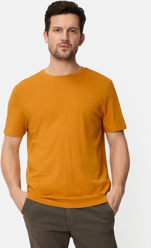camel active - T-shirt - Oranje - 100% Katoen