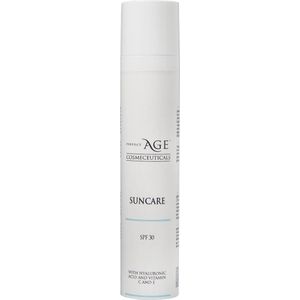 SUNCARE SPF30, Anti-Age Dagcreme met Hyaluronzuur, vitamine C & E - unieke combi van UVA en UVB filter - Perfect Age