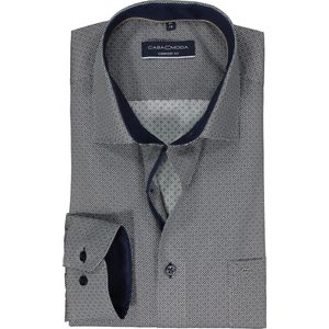 CASA MODA - Multicolor Fantasie - Overhemd - Kent Kraag - Lange Mouwen - Wijd