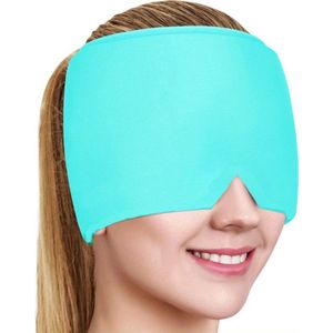 Bovista Migraine Muts - Migraine Masker - Hoofdpijn - Cap - Headache Relief Cap - Half Gel - Blauw