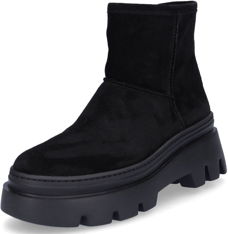 Paul Green - Dames Bootie - Zwart - Suède - Knielaarzen