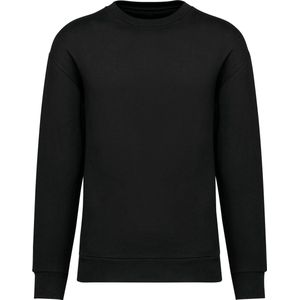 Native Spirit Ecologische uniseks sweater met ronde hals en afhangende mouwen in geborsteld fleece NS435 - Black - XXS