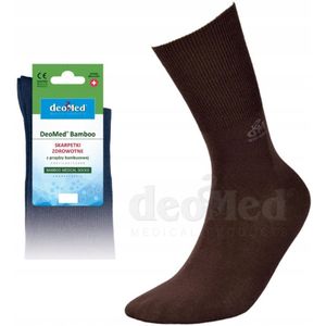 DeoMed Bamboe Sok Zonder Druk - Bruin 35-38