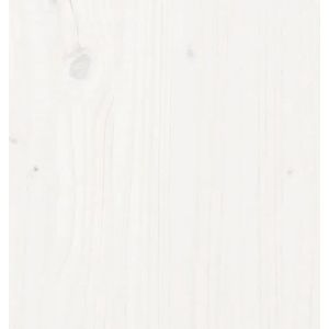 vidaXL - Seniorenbed - met - hoofdbord - massief - hout - wit - 100x200 - cm