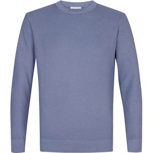 Michaelis - Heren Trui - Blauw - Slim Fit - Katoenmengsel