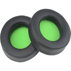Vervangende Oorkussens voor Kraken Hoofdtelefoons - Zwart-Groen, Comfortabel Traagschuim