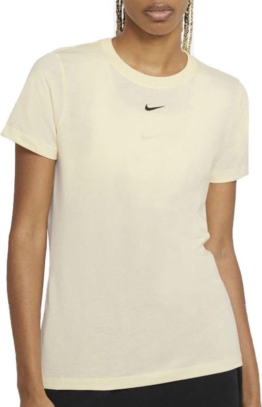 Nike - Essentiële T-shirt Crew - Dames T-shirt - Coconut Milk
