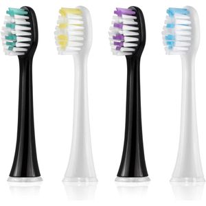 Standaard Reserveborstels voor Elektrische Tandenborstels - Compatible met H31/H49 - Zwart/Wit