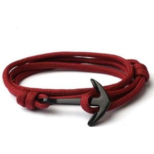 Akyol - Anker armband - Armband Dames - Armband Heren - rood - sieraden - accessoires