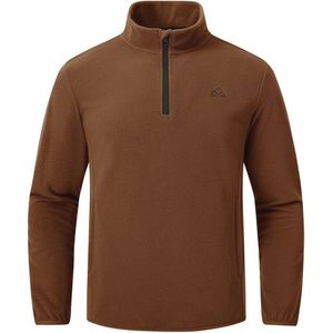 Heren Fleece Pullover 1/4 Zip Microfleece Sweatshirt - Lichtgewicht Outdoor Fleece Jassen voor Lente, Herfst en Winter