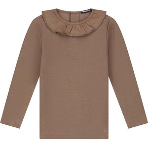 Sweet Petit peuter shirt Ellie - Meisjes Kleding - Taupebrown - Maat 86