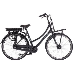 AMIGO E-Lagos T2 Elektrische Fiets - E-bike 28 Inch - 50 cm - Damesfiets - 3 Versnellingen - V-Brakes - 536 Wh - Matzwart