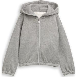 Tom Tailor Cropped hoodie Sweatjack met glitterlook