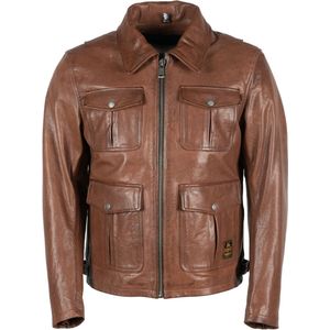 Helstons Joey Leather Rag Brown Jacket XL - Maat - Jas
