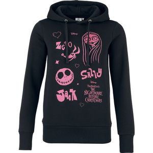 The Nightmare Before Christmas Zero, Sally, Jack Dames Trui met capuchon - zwart - XL