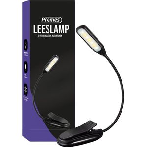 Premes - Beter Slapen - Leeslampje - Oplaadbaar USB - Voor in Bed - Met Klem