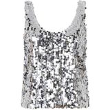 Zara - Pailletten Top - Zilver