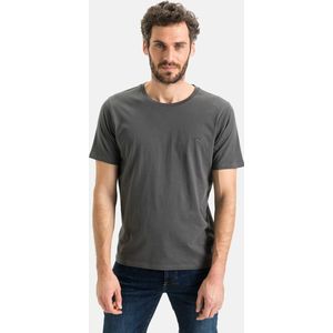 camel active T-Shirt in zuiver katoen - Maat menswear-M - Grijs