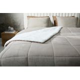 SleepMed - Luxe Sherpa Deken - Taupe - 240 x 220 cm