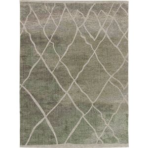 Vloerkleed Brinker Carpets Rabat Green Taupe - maat 200 x 300 cm