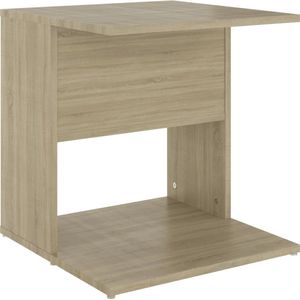 Maison Exclusive - Bijzettafel 45x45x48 cm spaanplaat sonoma eikenkleurig