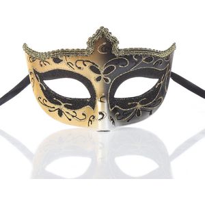 Gemaskerd bal kant masker taart half gezicht dames dragen masker, 1 stuk, zwart