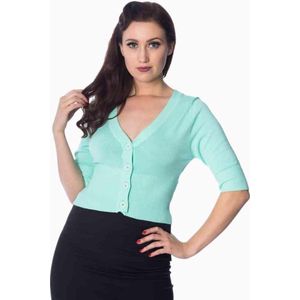 Dancing Days Cardigan -L- OVERLOAD Mintgroen