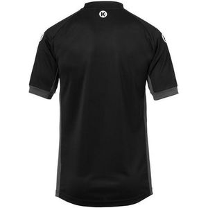 Kempa Prime Shirt Kind Zwart-Antraciet Maat 140