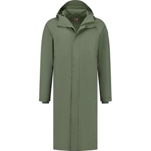 MGO Linc - Waterdichte lange herenjas - Regen jacket mannen - Groen - Maat XL