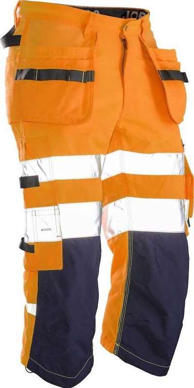 Jobman 2217 - Hi-Vis Long Shorts - Oranje/Navy