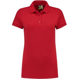 Lemon & Soda jersey polo voor dames in de kleur rood in de maat M