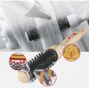 15mm ronde borstel handgemaakt beukenhouten handgreep massalaag Swiss Design Europe