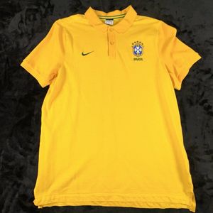 Nike Vintage Brasil Polo - Geel - Maat M - Limited edition