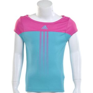 adidas - Girls Response Capsleeve - Meisjes Tennis T-shirts - 176 - IntensBlauw/IntensRoze