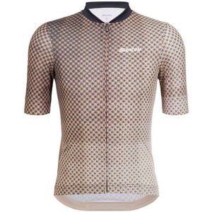 Santini Paws Forma Korte Mouw Wielertrui Beige 2XL Man