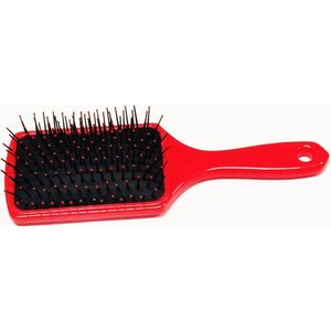 Rojafit Megabrush -Professionele Pneumatische Haarborstel- XXL- Rechthoek- 24,5 cm x 8 cm - Rood