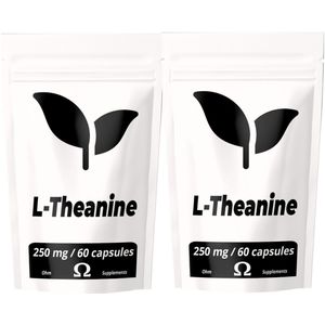 Ohm - L-Theanine - 250 mg - 120 vegan capsules- Supplement - Concentratie - Kalmerend - Studeren - Groene Thee Extract