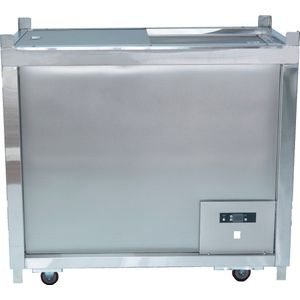 Framecool Horizontale Vrieskist FCFS01 in Trolley - Volledig RVS - Stapelbaar - Solden deal promotie