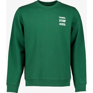 Unsigned heren sweater met opdruk groen - Maat XL
