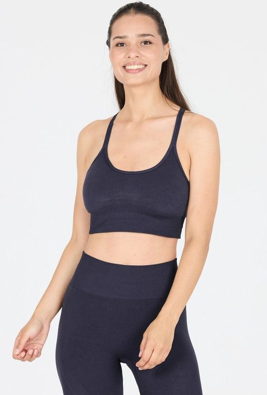 Athlecia - Sport Bh - Zwart - Katoen - Optimale Ondersteuning