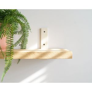 STERKSTAEL Vesta Japandi Beige - industriële plankdrager – geschikt voor een plank van 20 to 25 cm – kleur beige zand – incl. bevestigingsmateriaal - poedercoating – staal - 1 stuk