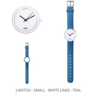 JU'STO J-WATCH horloge - blauw/wit - 40mm