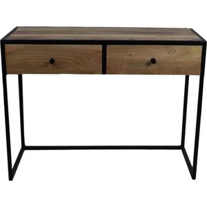 Bureau van Acaciahout - Industriële Sidetable - Console Tafel - Hal - 100 x 45 x 75 cm