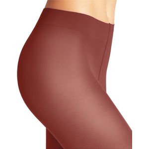 FALKE - Dames Panty - Rood Brick - Pure Matt 50 DEN - Halfdoorzichtig - 1 Paar