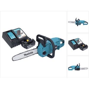 Makita DUC 307 RT1X2 Accu-kettingzaag 18 V 30 cm 7,7 m/s Borstelloos + 1x accu 5.0 Ah + lader