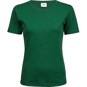 Tee Jays Dames/dames Interlock T-Shirt (Bosgroen)